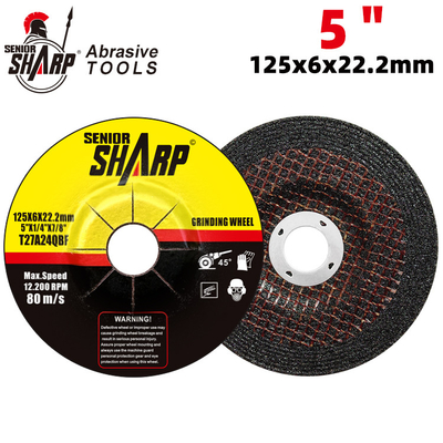 125*6*22 mm Abrasivos Ruedas de rectificación de metales para acero utilizadas para rectificadores de ángulos