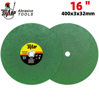 Disco de corte de 16 pulgadas de corte de la rueda para el acero inoxidable porcelana de metal de alta calidad abrasivo 400 mm super delgado
