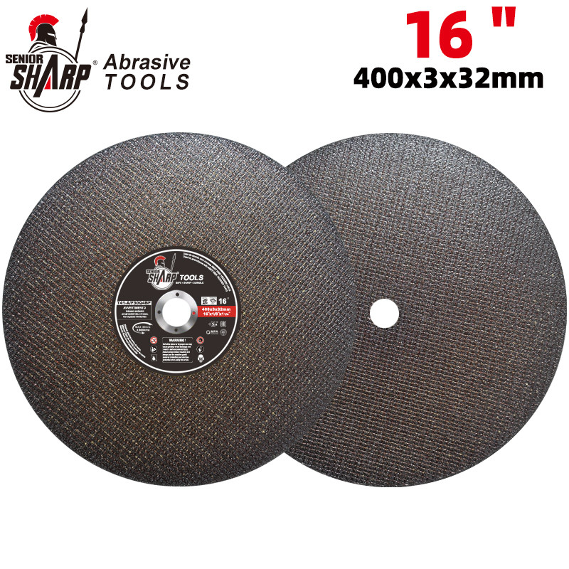 Disco de corte de 16 pulgadas de corte de la rueda para el acero inoxidable porcelana de metal de alta calidad abrasivo 400 mm super delgado